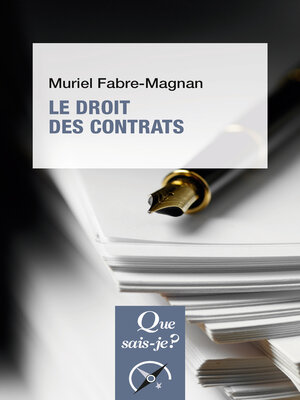 cover image of Le Droit des contrats